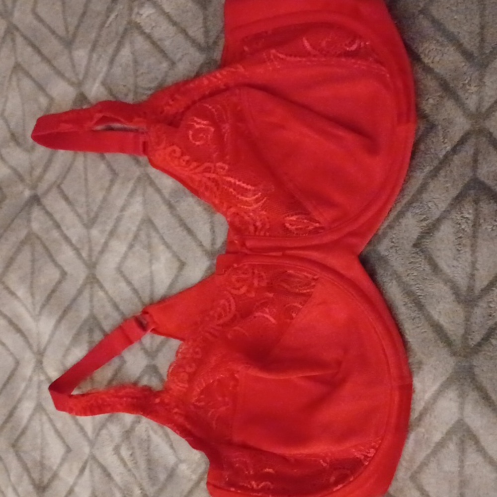 Lilyette bra back smoothing Red lace 42dd